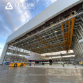 Marco de espacio prefabricado Construcción de techo Estructura de acero Hangar de aeronaves en venta